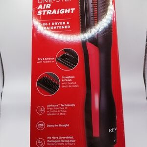 Revlon Red and Black 2-in-1 Hair Dryer and Straightener